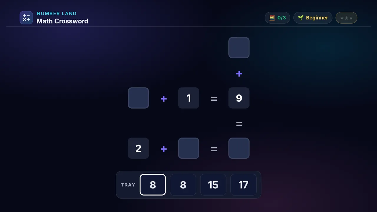 Math Crossword full screenshot