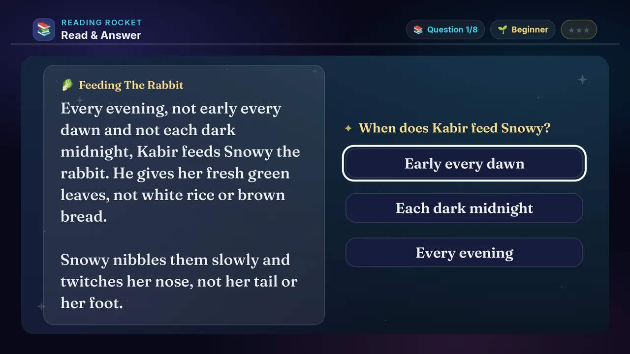 Read & Answer full screenshot