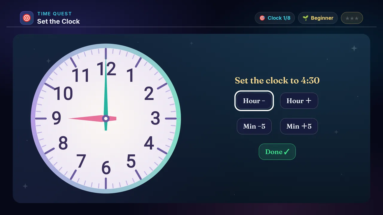 Set the Clock full screenshot