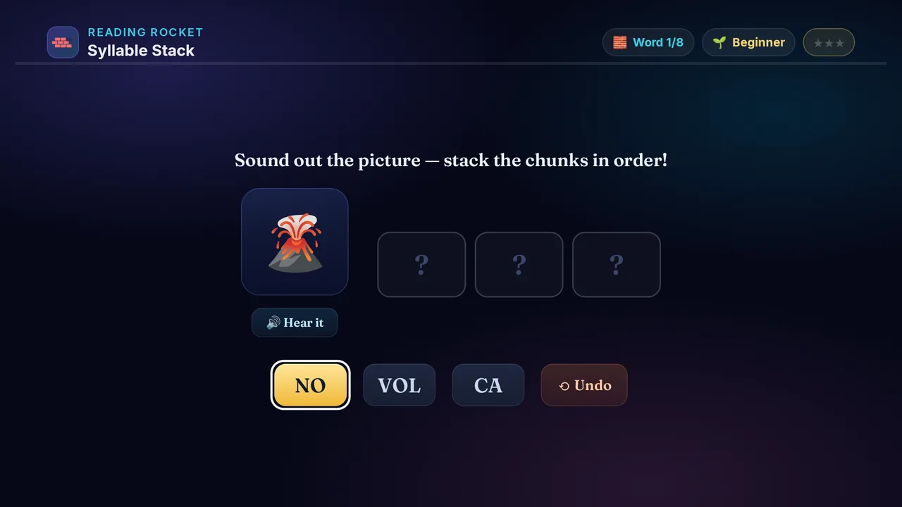 Syllable Stack full screenshot