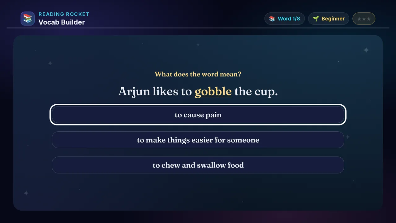 Vocab Builder full screenshot