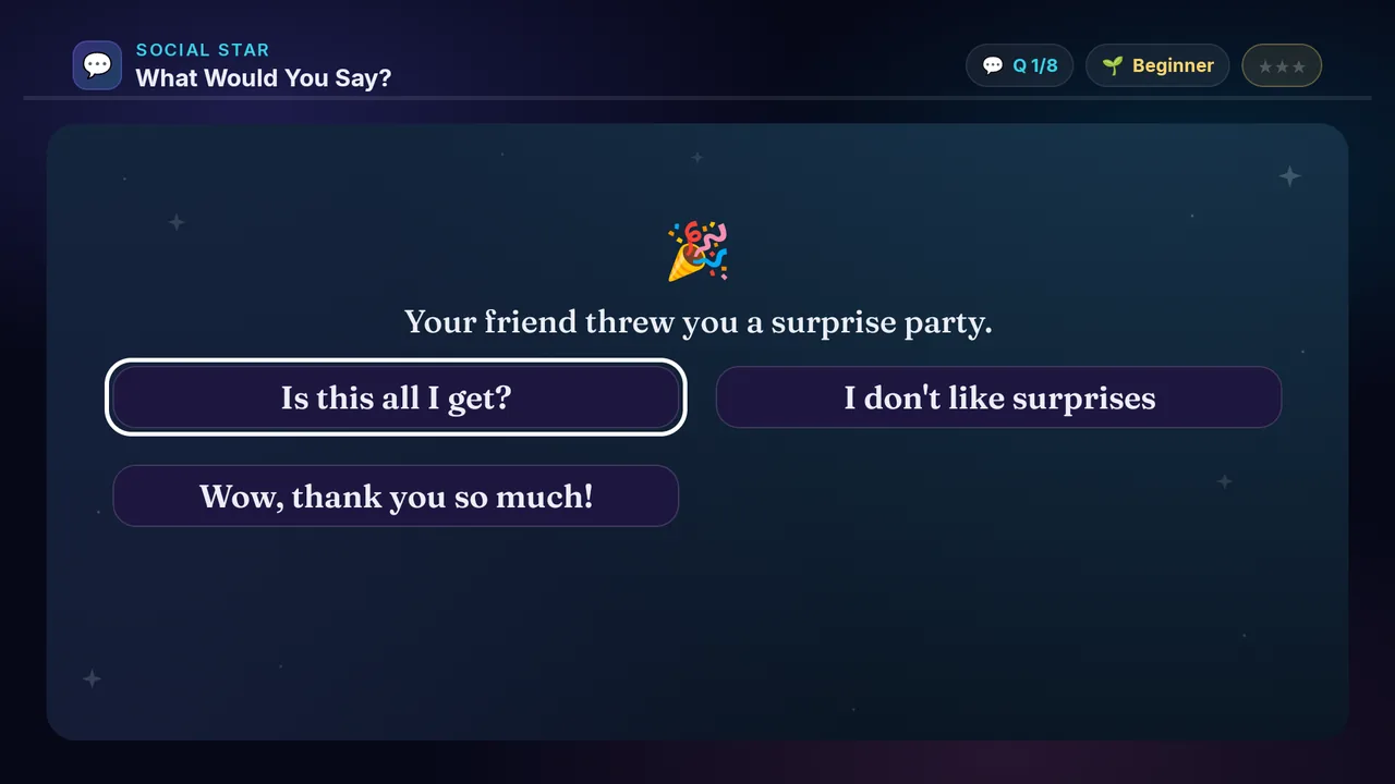 What Would You Say? full screenshot