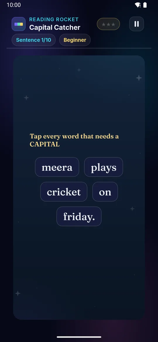 Capital Catcher full phone screenshot