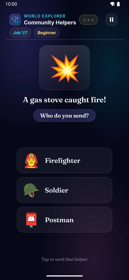 Community Helpers full phone screenshot