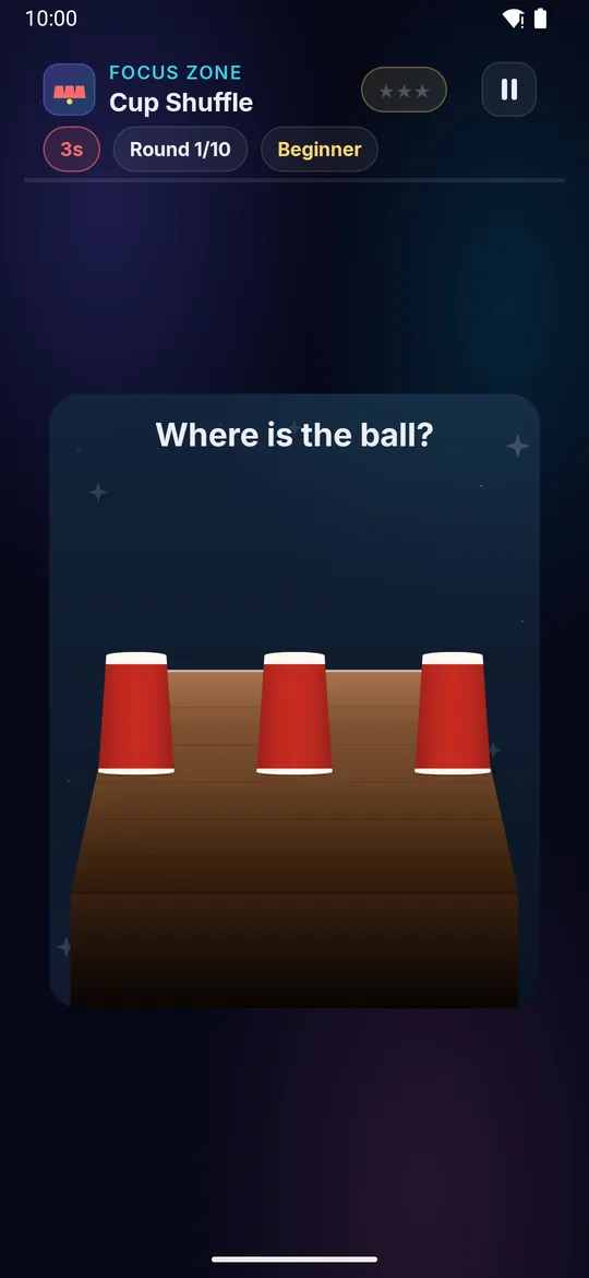 Cup Shuffle full phone screenshot