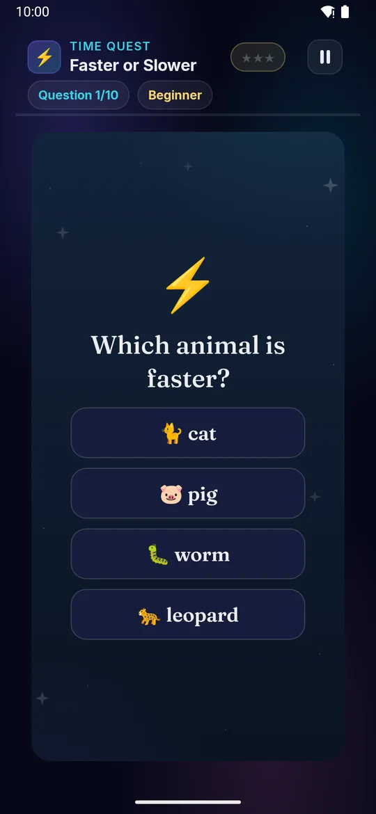 Faster or Slower full phone screenshot
