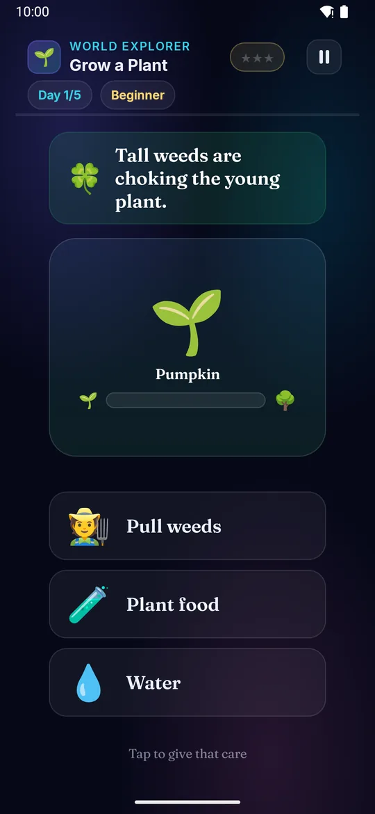 Grow a Plant full phone screenshot