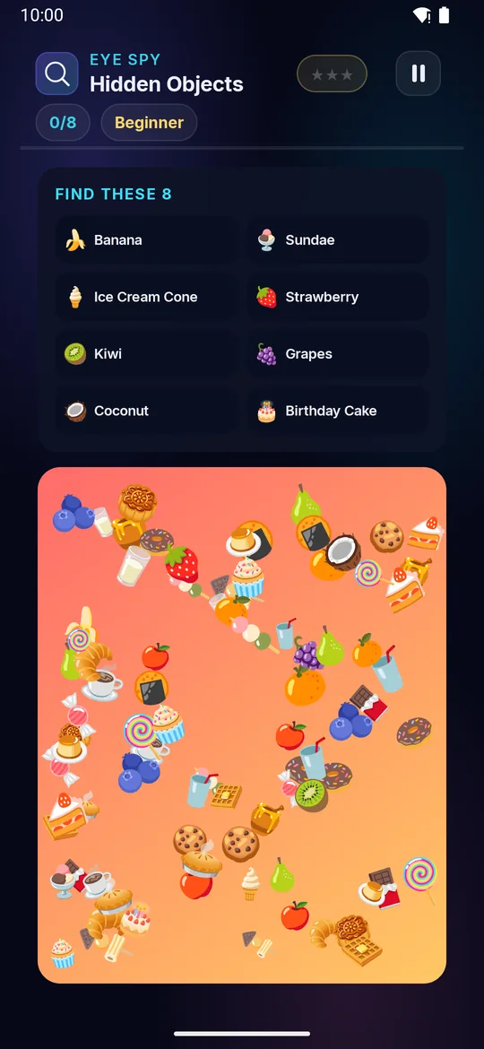 Hidden Objects full phone screenshot