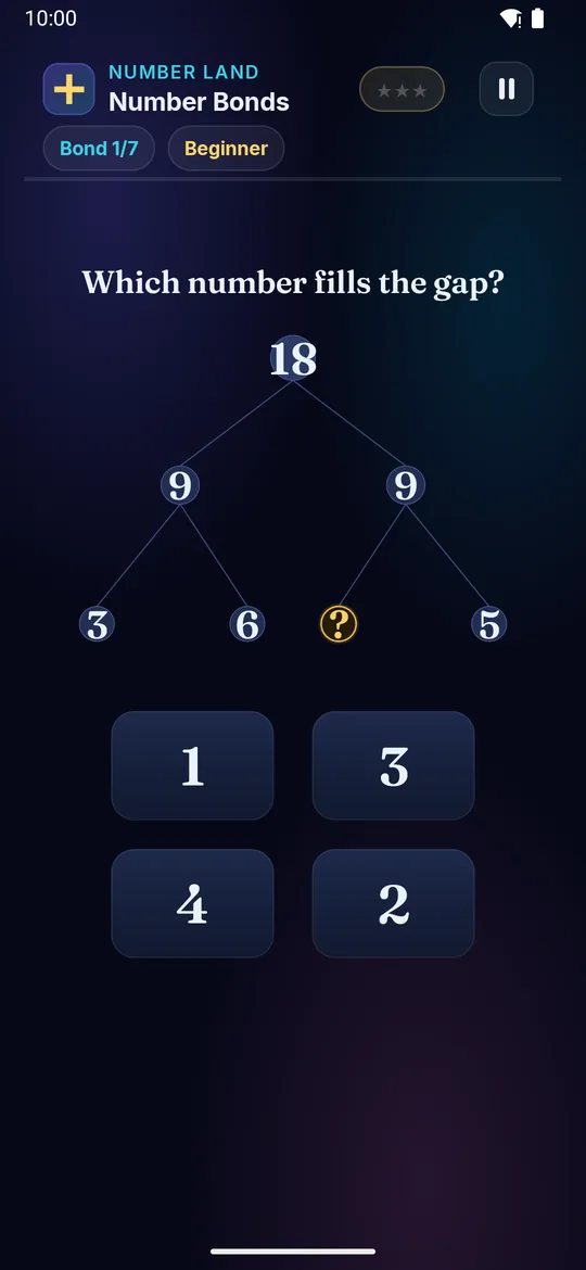 Number Bonds full phone screenshot