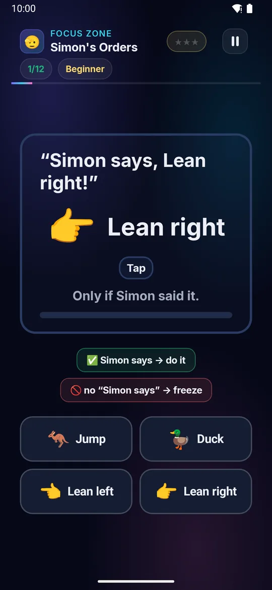 Simon's Orders full phone screenshot