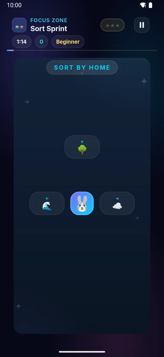 Sort Sprint full phone screenshot