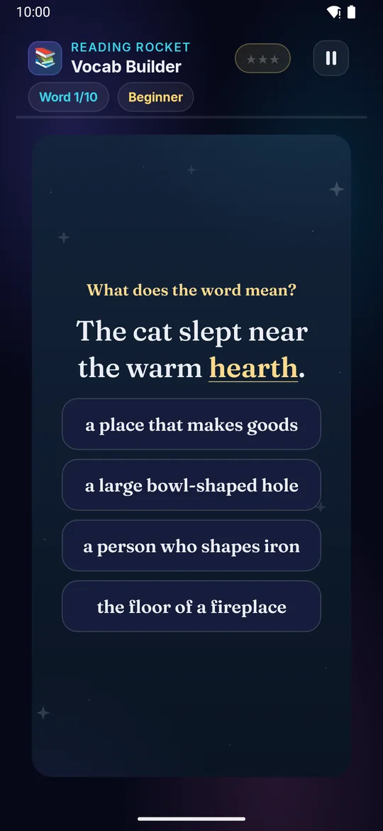 Vocab Builder full phone screenshot