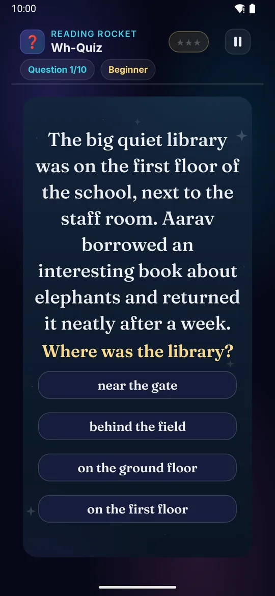Wh-Quiz full phone screenshot