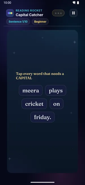 Capital Catcher on a phone