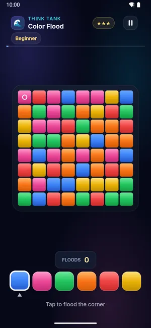 Color Flood on a phone