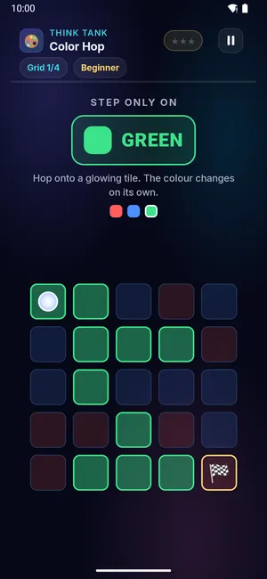 Color Hop on a phone