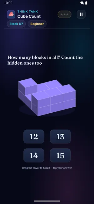 Cube Count on a phone