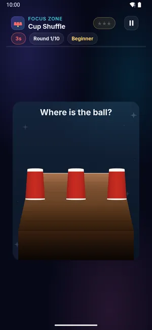 Cup Shuffle on a phone