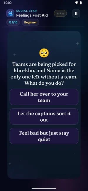 Feelings First Aid on a phone