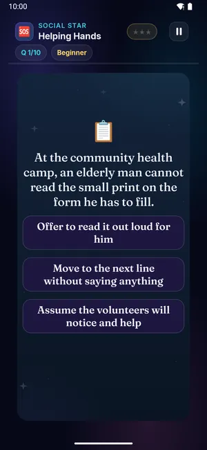 Helping Hands on a phone