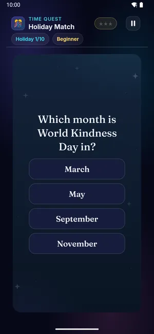 Holiday Match on a phone