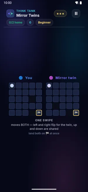 Mirror Twins on a phone