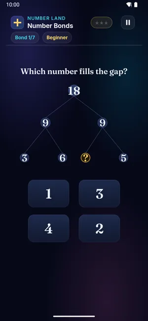 Number Bonds on a phone
