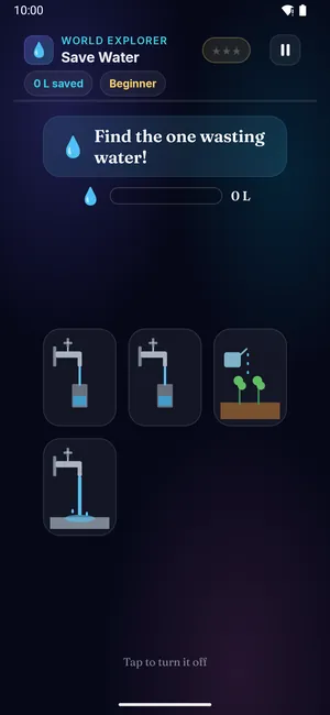 Save Water on a phone