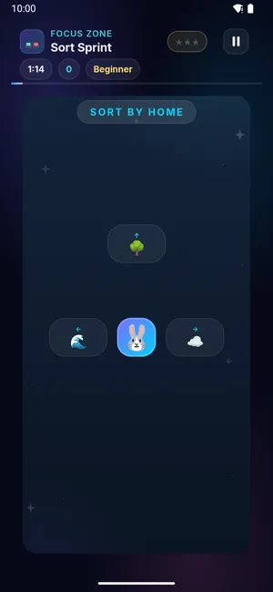 Sort Sprint on a phone