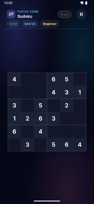 Sudoku on a phone