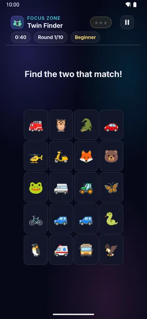 Twin Finder on a phone