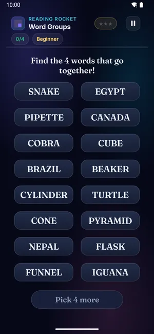 Word Groups on a phone