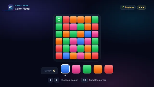 Color Flood on a television