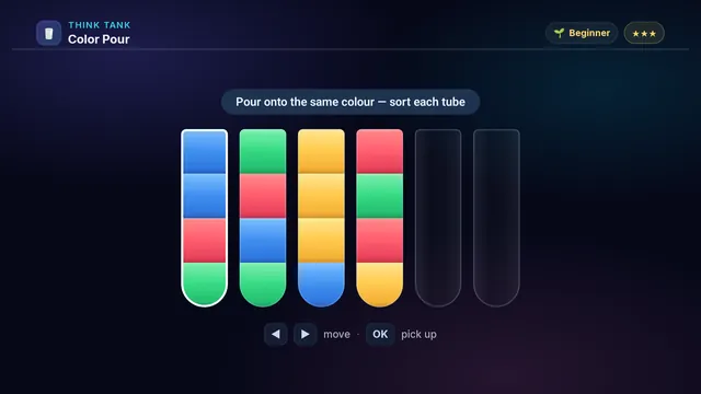 Color Pour on a television