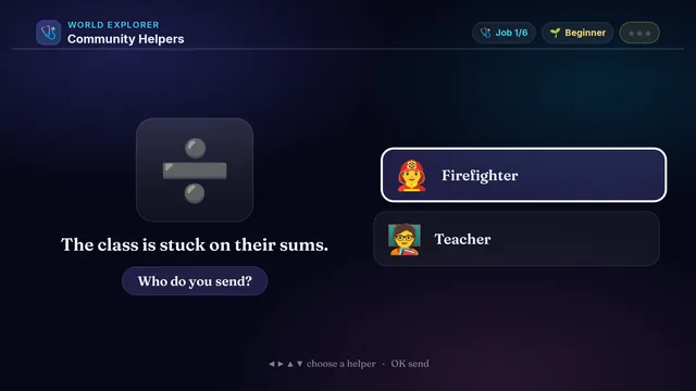Community Helpers on a television