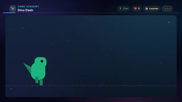 Dino Dash on a television