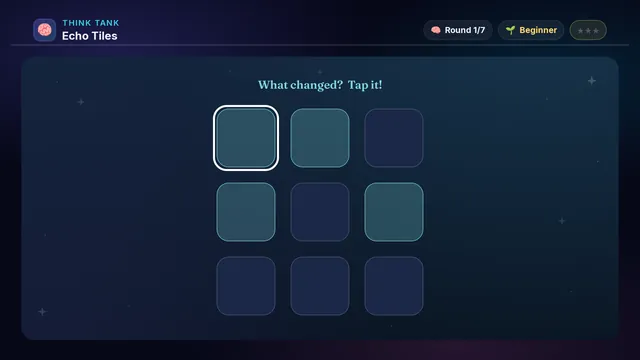 Echo Tiles on a television