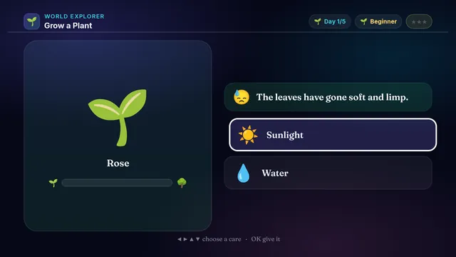 Grow a Plant on a television