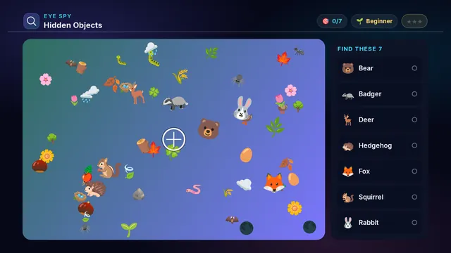 Hidden Objects on a television