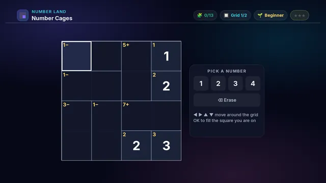 Number Cages on a television