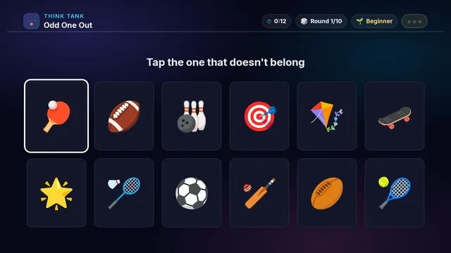 Odd One Out on a television