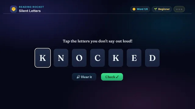 Silent Letters on a television