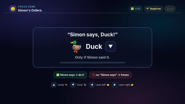 Simon's Orders on a television
