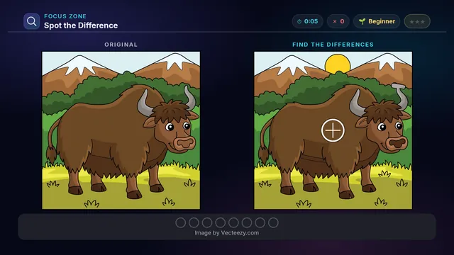 Spot the Difference on a television