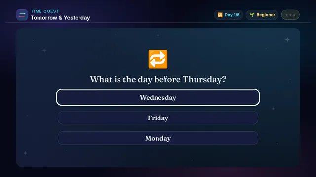 Tomorrow & Yesterday on a television